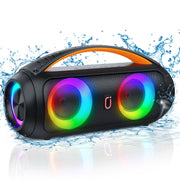40W Waterproof Bluetooth Speaker Portable Wireless Outdoor Party Boombox Speaker Deep Rich Bass Dazzling LED Light - My Variety Superstore 25