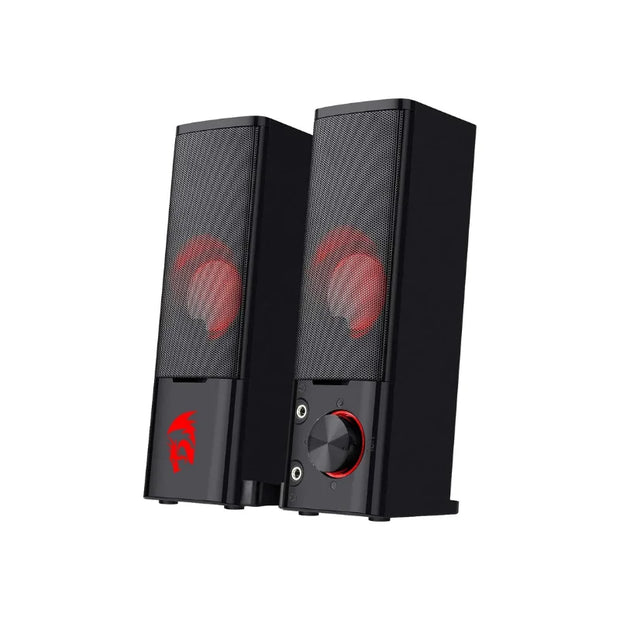 Redragon GS550 PC Gaming Speakers 2.0 Channel Desktop Computer Sound Bar Quality Bass and Decent Red Backlit - My Variety Superstore 25