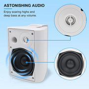 Herdio 2PCS Passive Outdoor Speakers 300 Watts 5.25 Inch Waterproof Speakers for Patio and Home Theater Sound System - My Variety Superstore 25
