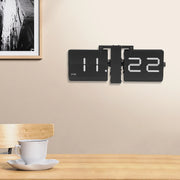 Retro Flip Clock Digital Display Battery Operated Wall and Tabletop Flip Clock Large Black Vintage Style Clock 12 Hour AM PM - My Variety Superstore 25