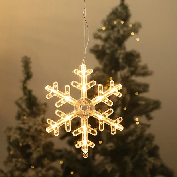 Enchanting Christmas Window Lights With Suction Cups Glow