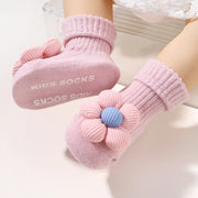 Lovely Baby Headband Socks Set Soft Nylon Floral Comfort
