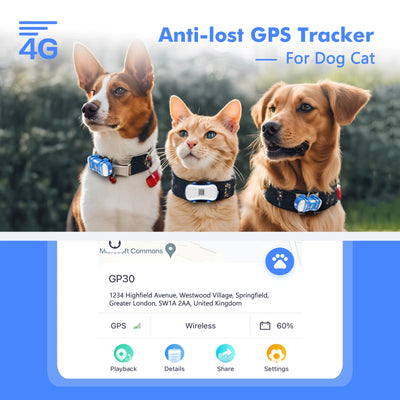 ‌4G Dog Cat GPS Tracker for Pets - Waterproof Smart Locator with App, Live Tracking & Light/Sound Search, Free Trial Included - My Variety Superstore 25