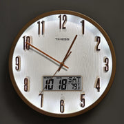 Radiant Voice Activated Wall Clock For Easy Night Visibility