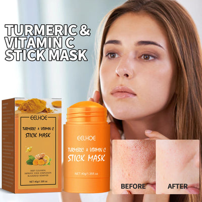 EELHOE Turmeric Skin Care Face Cream Serum Oil Stick Mask for Body Whitening Anti Acne Dark Spot Lightening Moisturizing