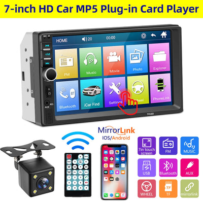 Car Radio 7 Inch HD Touch Screen Autoradio Multimedia Player Auto Audio USB Universal Car Stereo MP5 Support Rear View Camera - My Variety Superstore 25