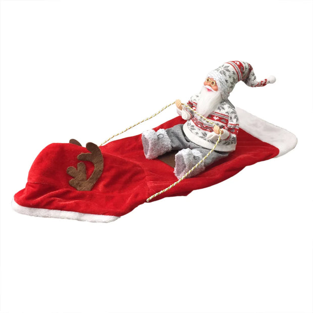 Bold Santa Riding Horse Dog Costume With Adjustable Fit