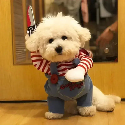 Spooky Adjustable Dog Costume For Medium Large Breeds Fun