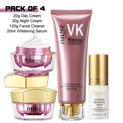 AILKE Lightenin Anti-Wrinkle Face Cream With Collagen, Hyaluronic Acid, Whitening Skin Care Women Facial Moisturizer Set - My Variety Superstore 25