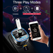T25 MP3 Player Car Fast Charging Dual USB Charger Bluetooth Compatible 5.0 Multi Functional Classic Dual USB Car Electronics - My Variety Superstore 25