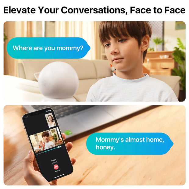 ZOSI 6MP HD Dual Lens Baby Monitor With Screen Indoor Security WiFi Camera Video Calling Auto Tracking Wireless IP Surveillance - My Variety Superstore 25