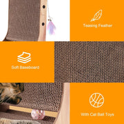 L Shape Cat Scratcher, 23.6 Inch Cat Scratchers for Indoor Cats, Protecting Furniture Cat Scratch Pad, Cardboard Cat Scratching - My Variety Superstore 25