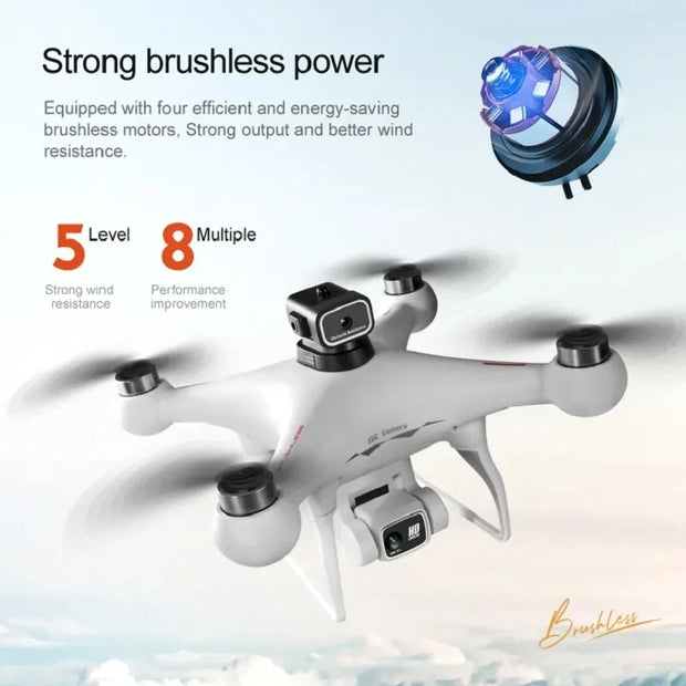 S116 MAX Drone Professional with 3 Batteries 8K Dual Camera Optical Flow Brushless 360° Obstacle Avoidance WIFI FPV RC Dron Toys - My Variety Superstore 25