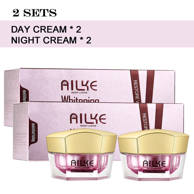 Ailke Brighten Face Cream Antioxidant Skin Glowing Sodium Hyaluronate Rejuvenating Facial Cream