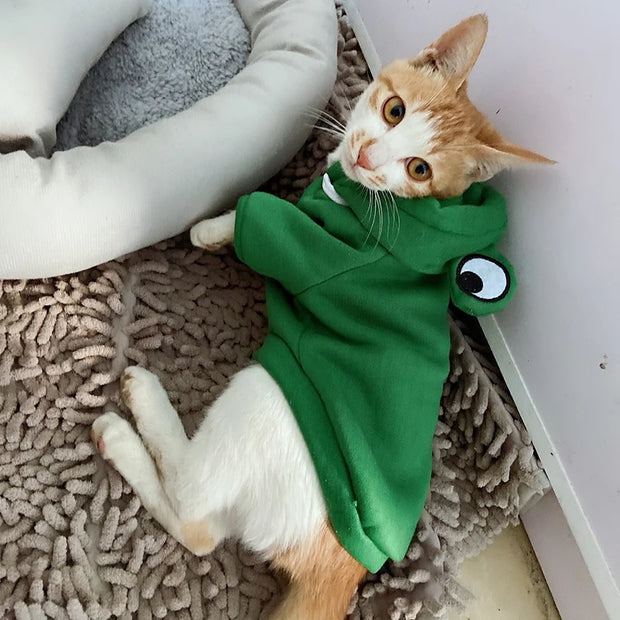 Cozy Pet Hoodie Sweater With Fruit Print Keeps Pets Warm