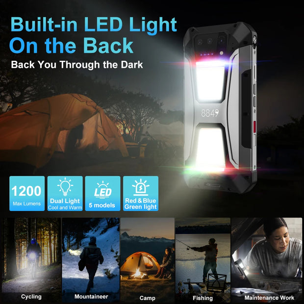 8849 Tank 2 Pro Unihertz Rugged Smartphone with Projector 16GB 256GB 23800mAh 120W Android 14 Phone 100MP Cell Phone