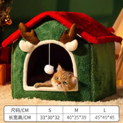 Cozy Fleece Lined Pet House Washable Keeps Warm Year Round