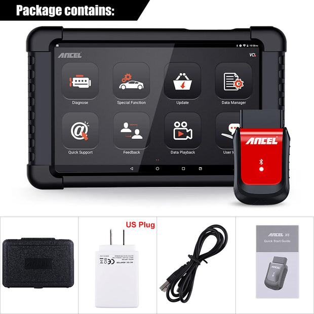Ancel X6 OBD2 Scanner Professional Car Diagnostic Tools All System ABS Oil EPB DPF Reset Code Reader OBD 2 Automotive Scanner - My Variety Superstore 25