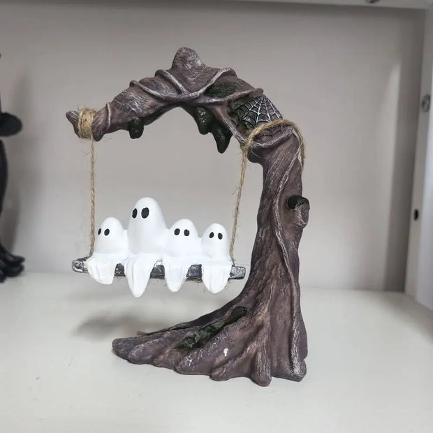 Stunning Halloween Swing Ghost Ornament Decor Keepsake
