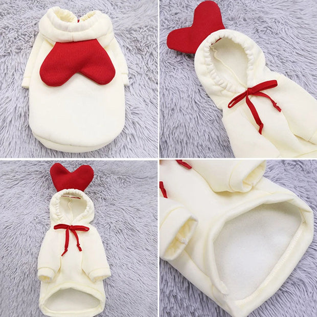 Cozy Fruit Dog Hoodie With Warm Fleece Keeps Pets Toasty