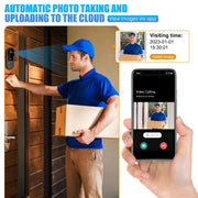 Tuya WiFi doorbell  2-way HD 1080P, microSD/cloud, waterproof, 1000mAh battery, long standby,Wireless Security Camera - My Variety Superstore 25