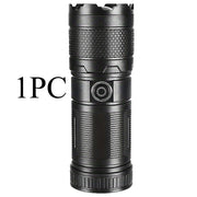 White Laser Ultra Bright LED Flashlight – 9 Modes, Waterproof ABS for Camping & Emergency