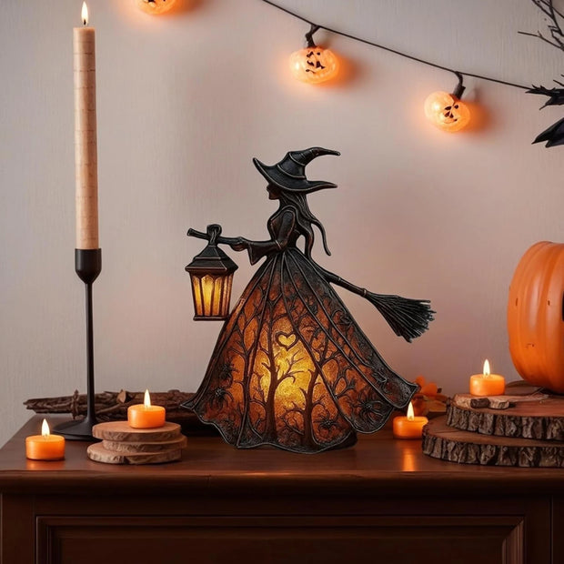 Spooky Gothic Witch Hat Led Lamp Night Light Creates Mood