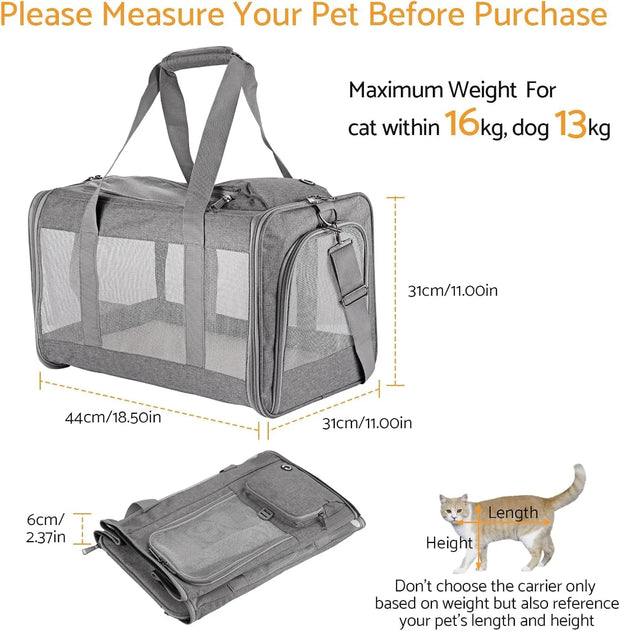 Premium Airline Approved Pet Carrier Honeycomb Board Comfort