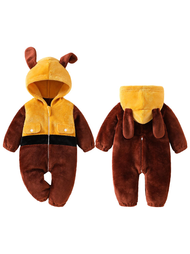 Adorable Infant Toddler Puppy Costume with Soft Fleece for Cozy Fun