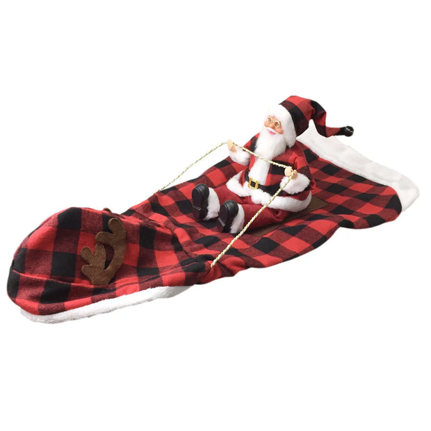 Bold Santa Riding Horse Dog Costume With Adjustable Fit