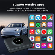 CarlinKit Wireless CarPlay Android Auto For Tesla Model 3 Model X Y Model S Auto Connect Siri Voice Assistant Spotify Waze 5G BT - My Variety Superstore 25