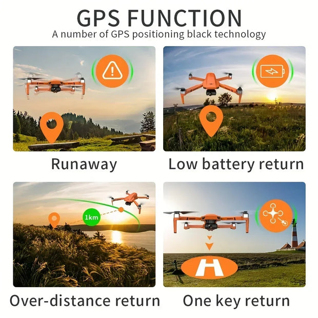 Stunning 4K HD Drone with Dual Camera for Captivating Aerial Shots