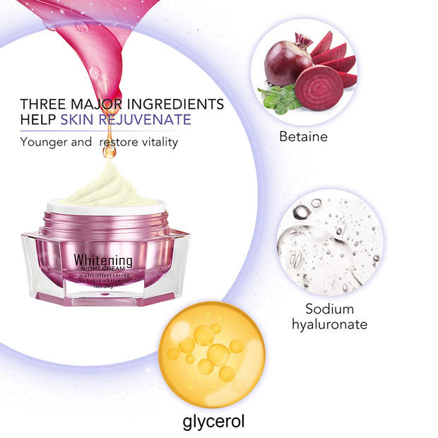 AILKE Lightenin Anti-Wrinkle Face Cream With Collagen, Hyaluronic Acid, Whitening Skin Care Women Facial Moisturizer Set - My Variety Superstore 25