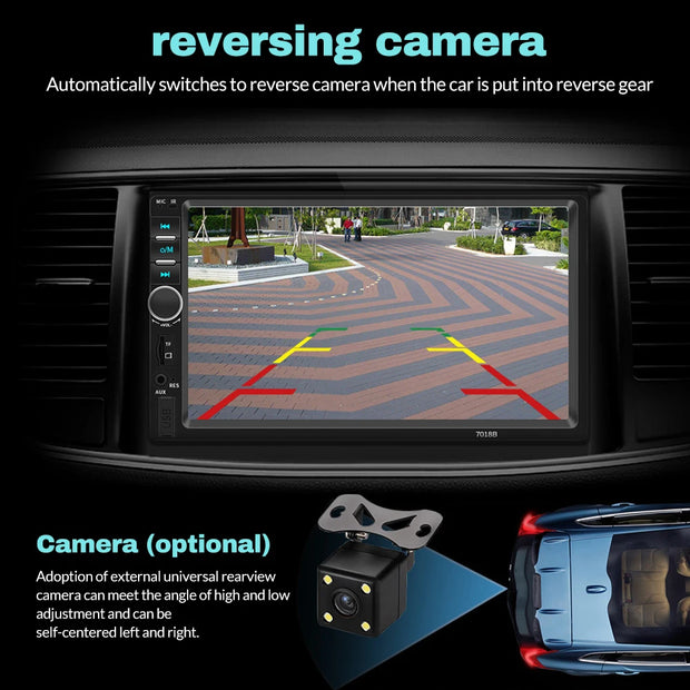 Car Radio 7 Inch HD Touch Screen Autoradio Multimedia Player Auto Audio USB Universal Car Stereo MP5 Support Rear View Camera - My Variety Superstore 25