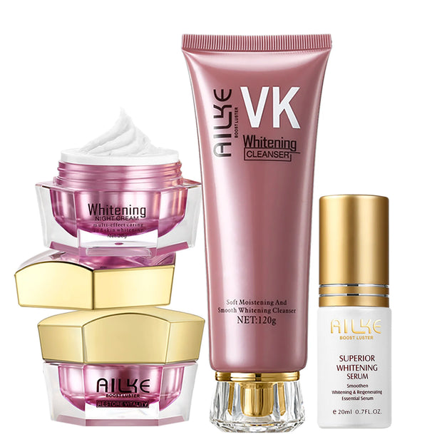 AILKE Lightenin Anti-Wrinkle Face Cream With Collagen, Hyaluronic Acid, Whitening Skin Care Women Facial Moisturizer Set - My Variety Superstore 25