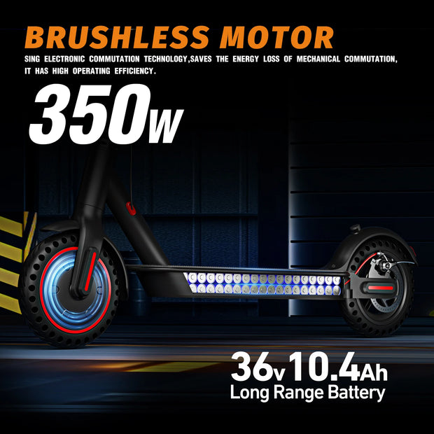 350W Foldable Electric Scooter for Adults Teens,Explosion-proof Tires,Dual Brake System,Lightweight APP Support E-scooter - My Variety Superstore 25
