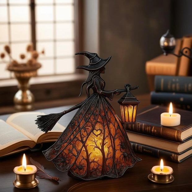 Spooky Gothic Witch Hat Led Lamp Night Light Creates Mood