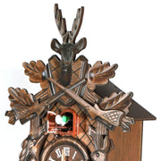 Antique Forest Cuckoo Clock Silent Pendulum Adjustable Sound Deer Rabbit and Bird Design - My Variety Superstore 25