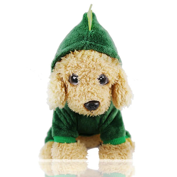 Cozy Dog Costume Dinosaur Winter Plush Coat Keeps Pets Warm