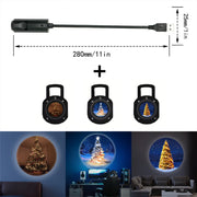 Vivid Christmas Tree Projection Light Bulbs Included Glow