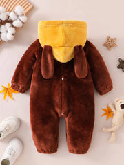 Adorable Infant Toddler Puppy Costume with Soft Fleece for Cozy Fun