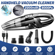 Wireless Handheld Vacuum Cleaner USB Charging Portable Wet Dry Cordless Strong Suction 12000pa