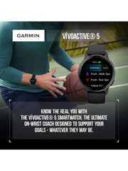 Garmin Vivoactive 5 Health and Fitness GPS Smartwatch, 1.2 in AMOLED Display, Up to 11 Days of Battery, Slate Aluminim Bezel - My Variety Superstore 25