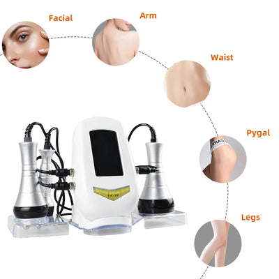 3 in 1 40K Body Slimming Massager Cavitation Machine Multi Functional Device for Face and Body Tightening Lifting Beauty Salon
