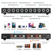 Nobsound HiFi EQ9 9-Band Stereo Equalizer Preamp Analog Audio Processor for Home and Car - My Variety Superstore 25