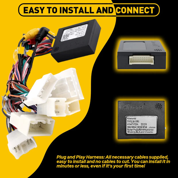 For Toyota AMP Car Stereo Radio Power Harness Cable Wire Adapter Kit JBL AMP Car Android Player Radio Connector - My Variety Superstore 25