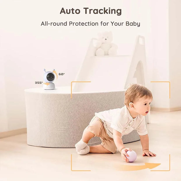 BOIFUN 2K 5'' Screen Control Wifi Video Baby Monitor Camera, ,Two-Way Talk, Motion&Crying Detection, Auto Tracking, Night Vision - My Variety Superstore 25
