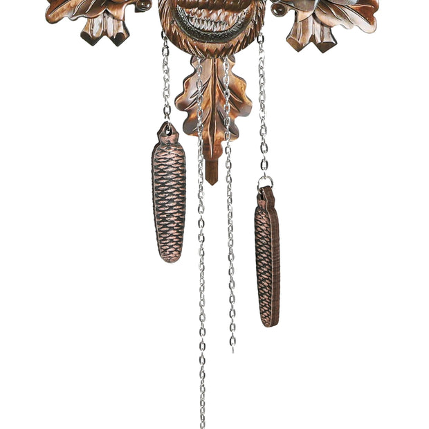 Antique Forest Cuckoo Clock Silent Pendulum Adjustable Sound Deer Rabbit and Bird Design - My Variety Superstore 25