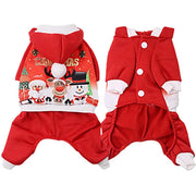 Cozy Festive Dog Coat Sweater With Hood Keeps Pup Warm