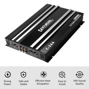 Aluminum Alloy Car Audio Power Amplifier High Power 4 Channel 5800 Watt Amp 12 Volt Ultra Thin Four Way Class AB Amplifier - My Variety Superstore 25